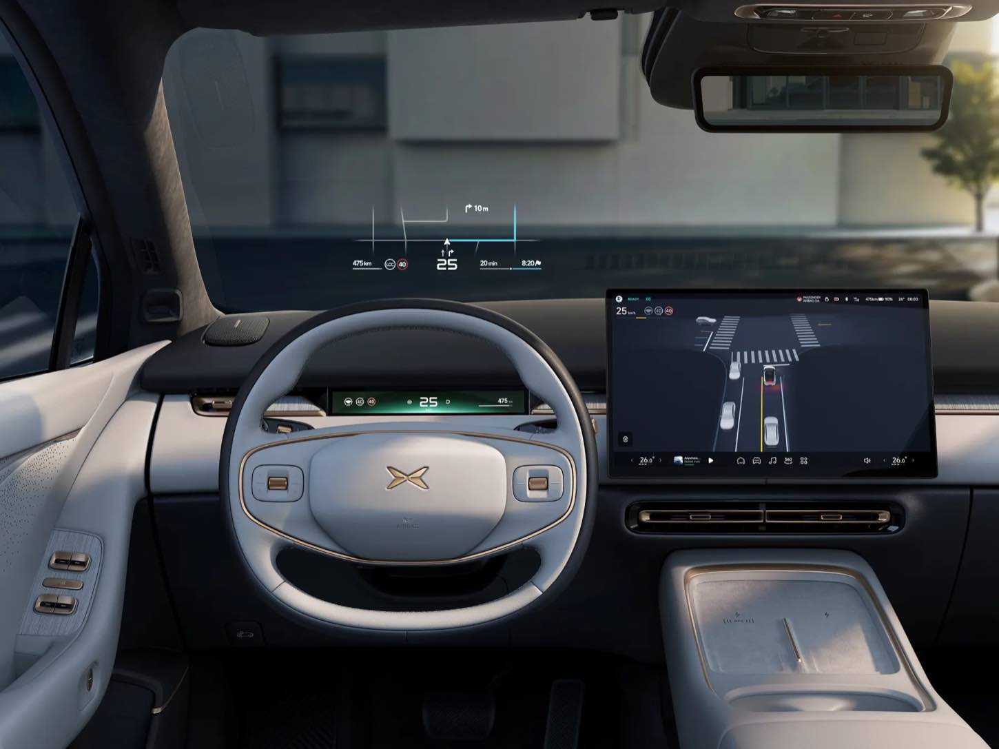 Cockpit des XPENG P7 Plus